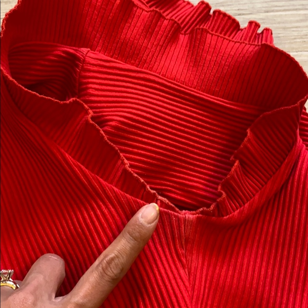 Wilfred Crop Top With Flutter Cap Sleeve - image 5